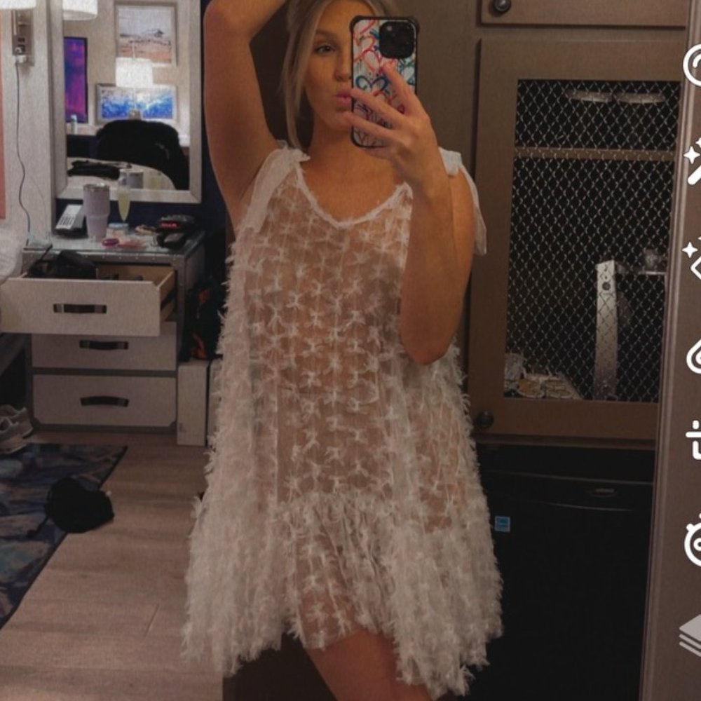 Urban Outfitters Sheer Mini Dress